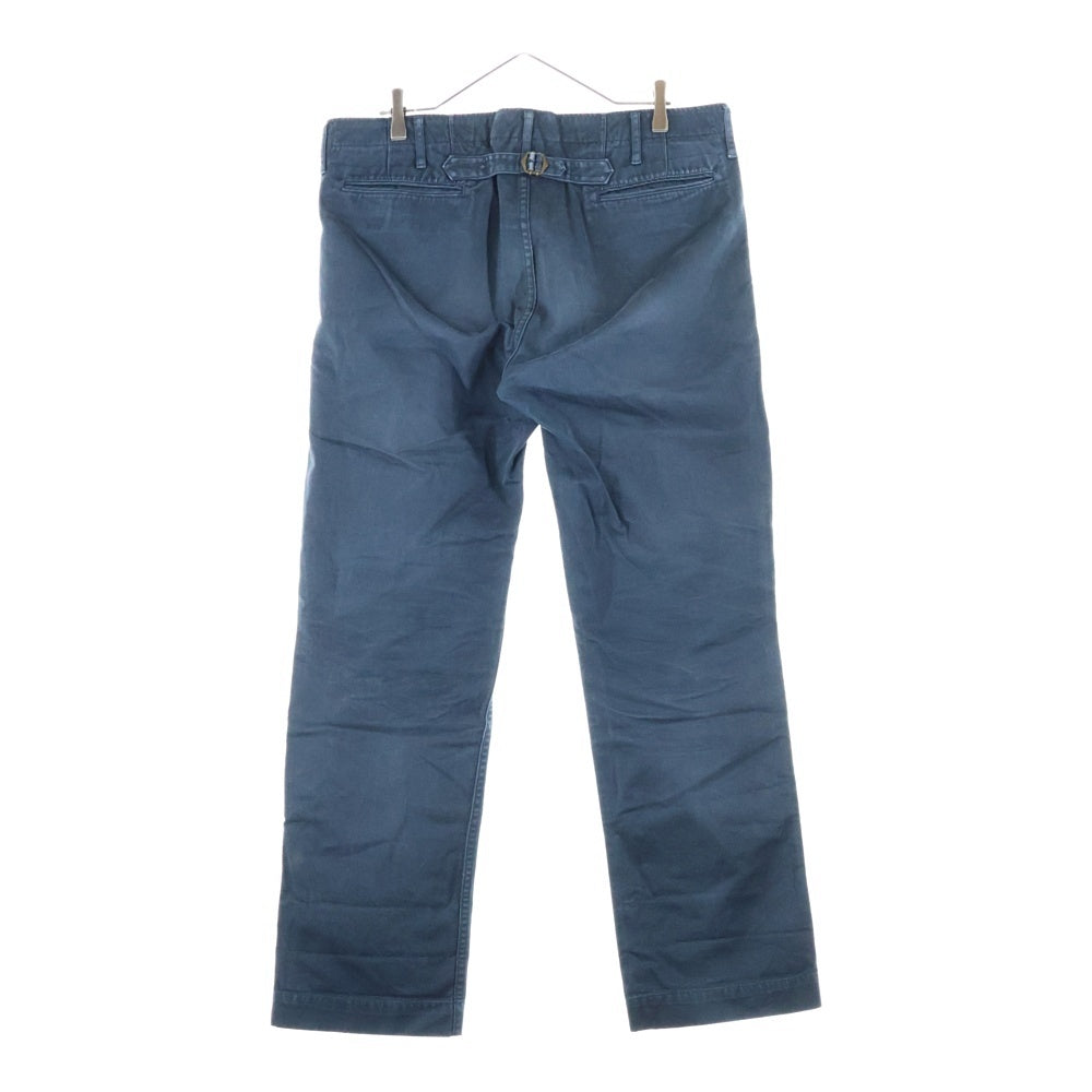 VISVIM(ヴィスヴィム) Back Belt Straight Chino Pants バックベルト ストレート チノパンツ ネイビー 0112305008004