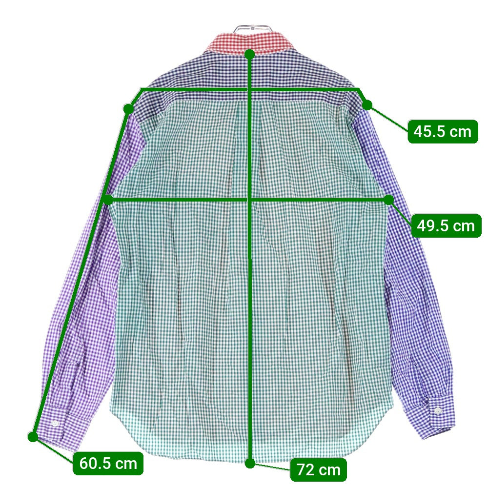 COMME des GARCONS HOMME DEUX(コムデギャルソン オムドゥ) 13SS AD2012 長袖 シャツ マルチ DK‐B057