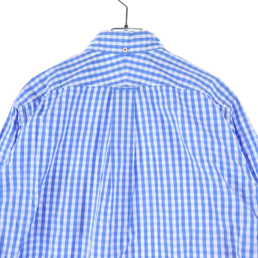 COMME des GARCONS HOMME(コムデギャルソンオム) 12AW AD2012 チェック ボタンダウン 長袖 シャツ ブルー HJ‐B028