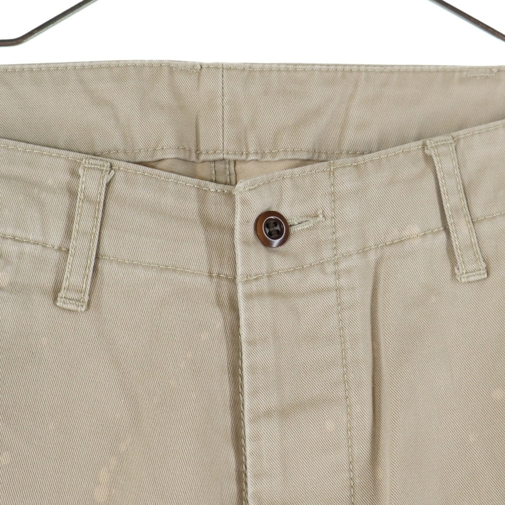 COMME des GARCONS HOMME(コムデギャルソンオム) 13SS AD2012 ブリーチ加工 チノ ワークパンツ ベージュ HK‐P044