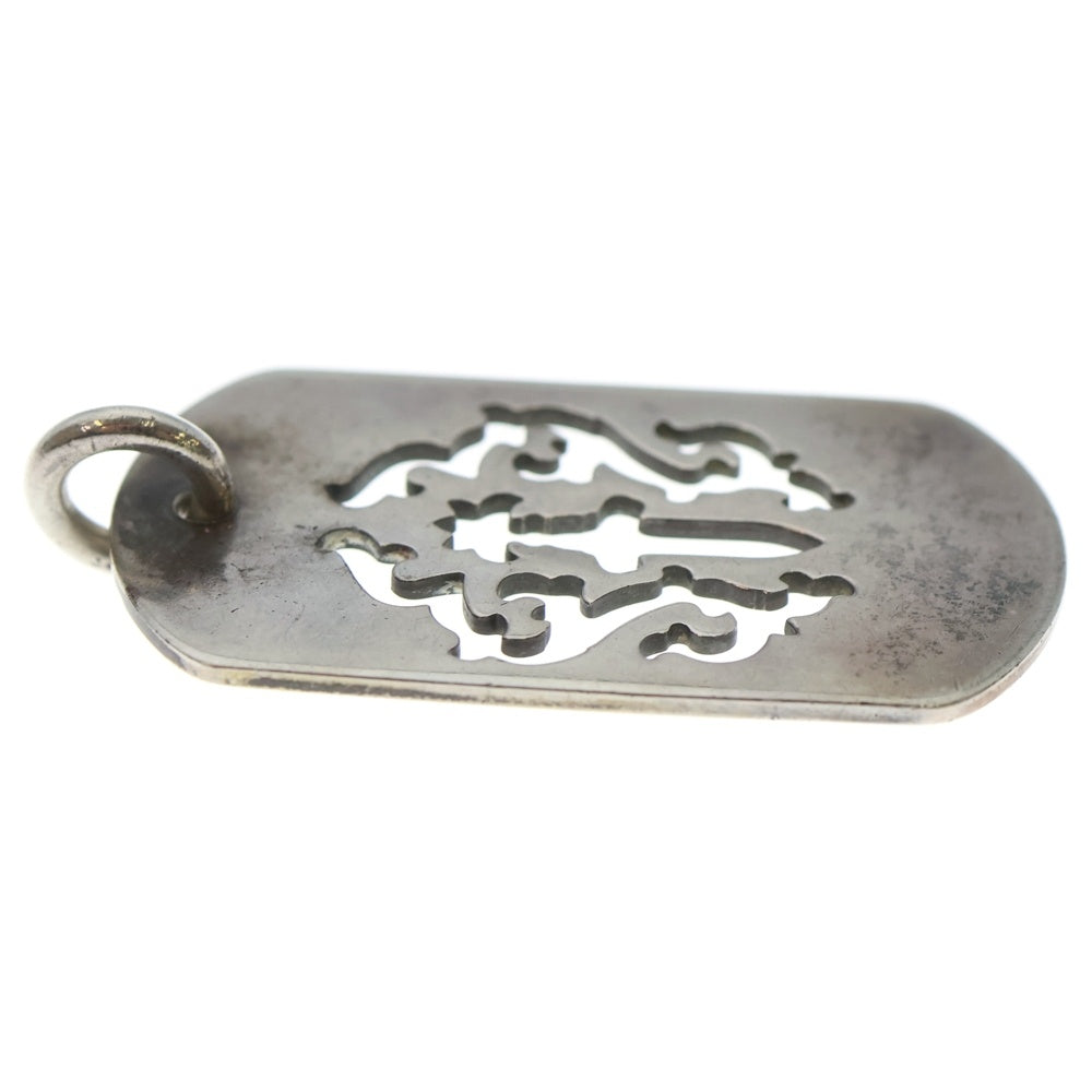 CHROME HEARTS(クロムハーツ) D TAG LRG DAGGER ヴァインダガーカットアウトドッグタグ ラージ ペンダントトップ シルバー BCA240