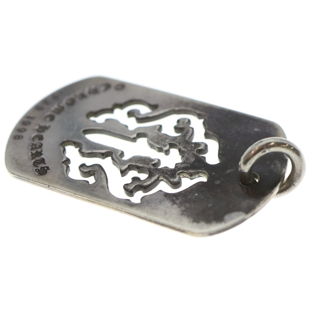 CHROME HEARTS(クロムハーツ) D TAG LRG DAGGER ヴァインダガーカットアウトドッグタグ ラージ ペンダントトップ シルバー BCA240