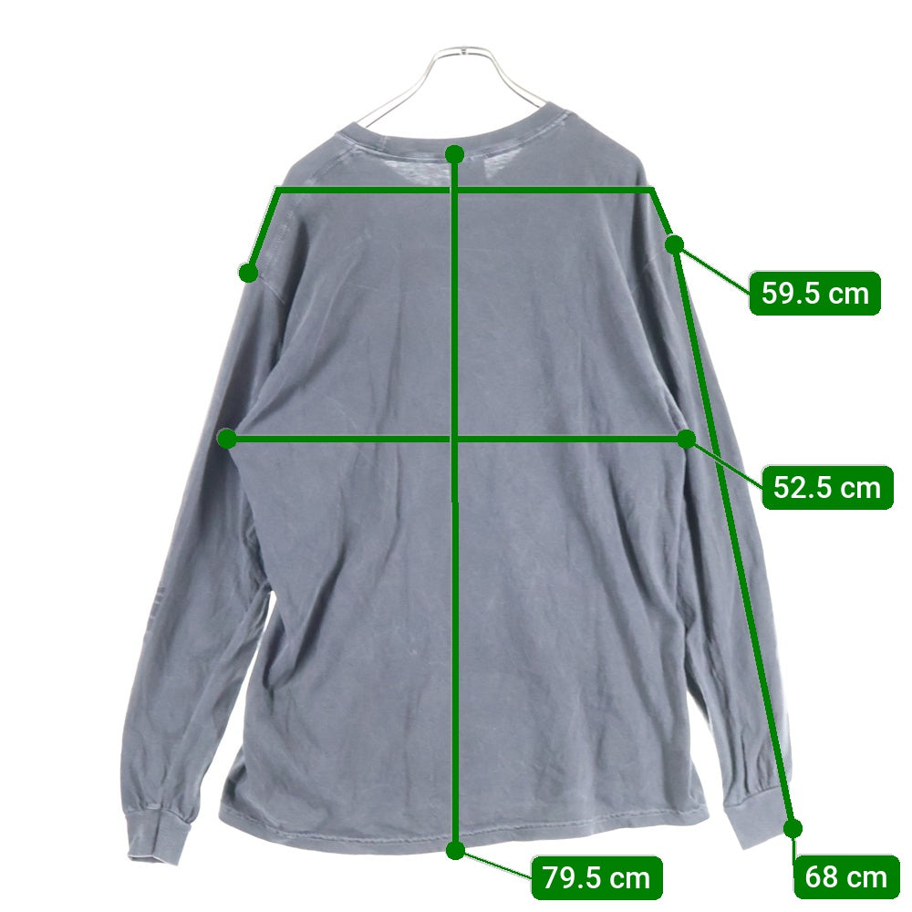 Hideandseek(ハイドアンドシーク) ジーザス キリスト アーム ロゴ リント 長袖 カットソー Tシャツ グレー