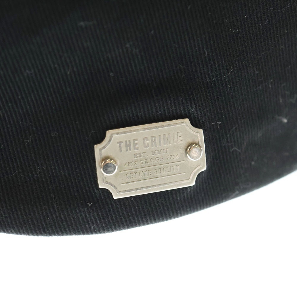 THE CRIMIE(ザ クライミー) エンブロイダリー ロゴ キャップ 帽子 ブラック CR1-02B3-CS02