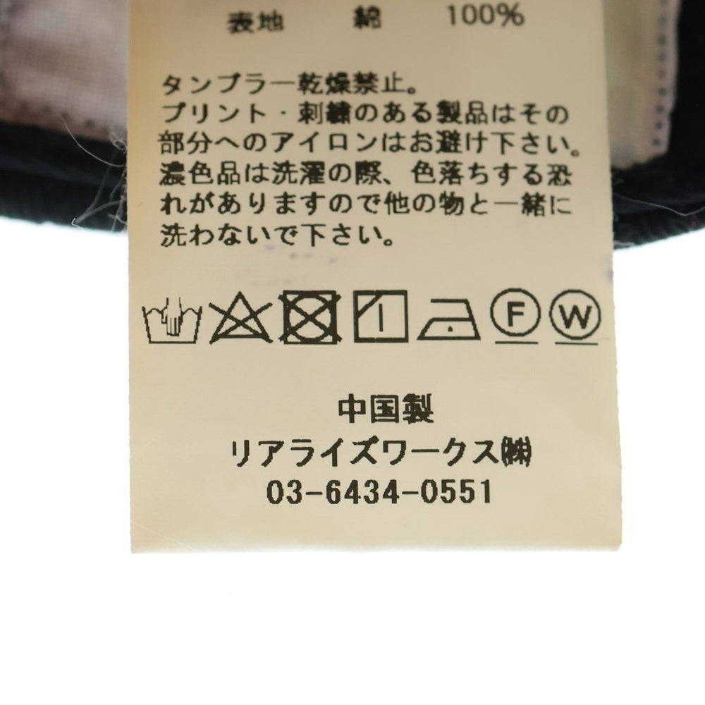 THE CRIMIE(ザ クライミー) エンブロイダリー ロゴ キャップ 帽子 ブラック CR1-02B3-CS02