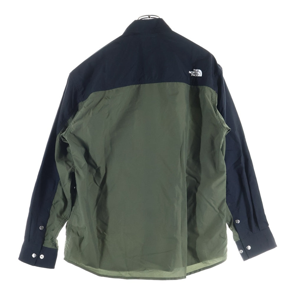 THE NORTH FACE(ザノースフェイス) L/S Nuptse Shirt ロングスリーブ ヌプシシャツ カーキ NR11961