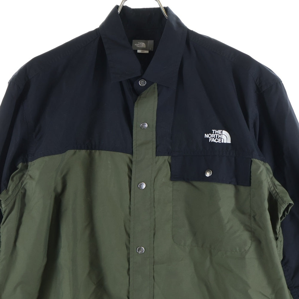 THE NORTH FACE(ザノースフェイス) L/S Nuptse Shirt ロングスリーブ ヌプシシャツ カーキ NR11961
