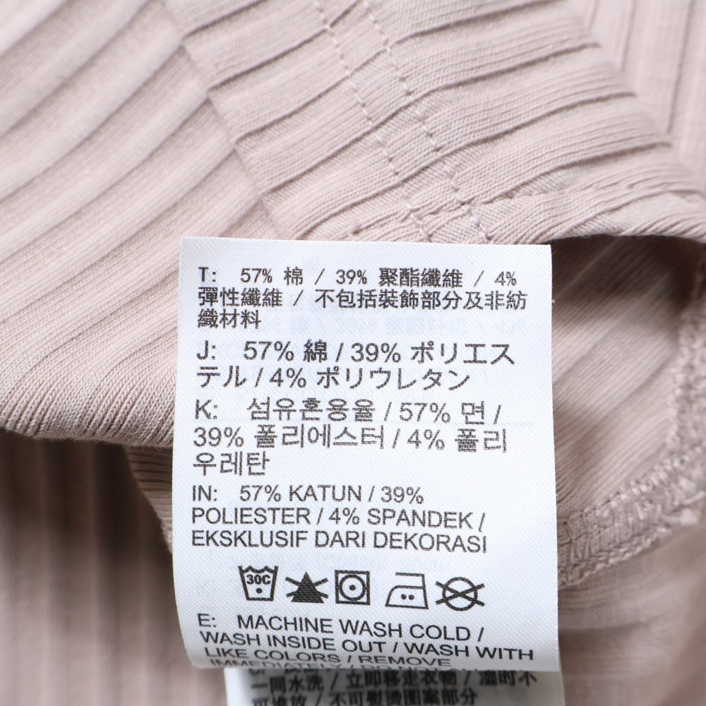 NIKE(ナイキ) W RIB JRSY LS TOP ウィメンズ リブジャージ ロングスリーブ トップ カットソー ピンク レディース DV7867-272