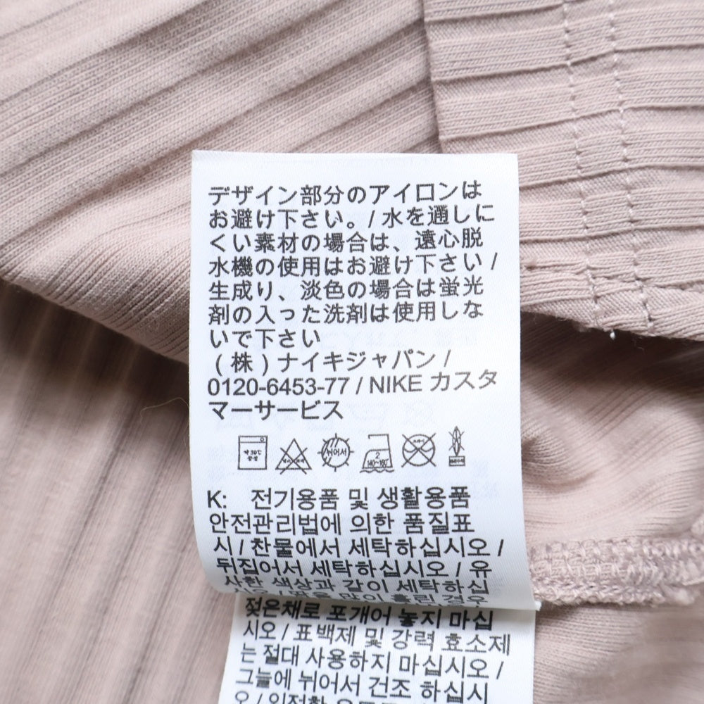 NIKE(ナイキ) W RIB JRSY LS TOP ウィメンズ リブジャージ ロングスリーブ トップ カットソー ピンク レディース DV7867-272