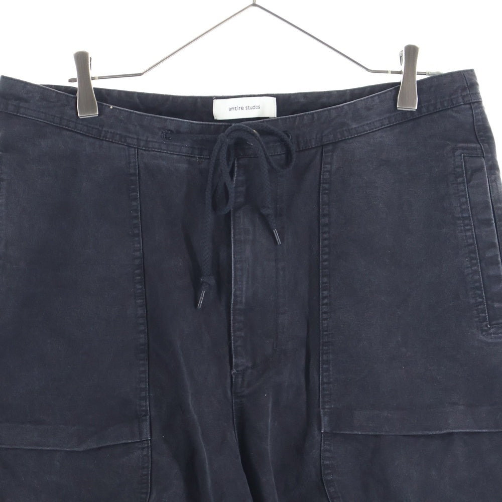 entire studios(エンタイア スタジオ) FREIGHT CARGO フレイト コットン カーゴパンツ ブラック ES2395