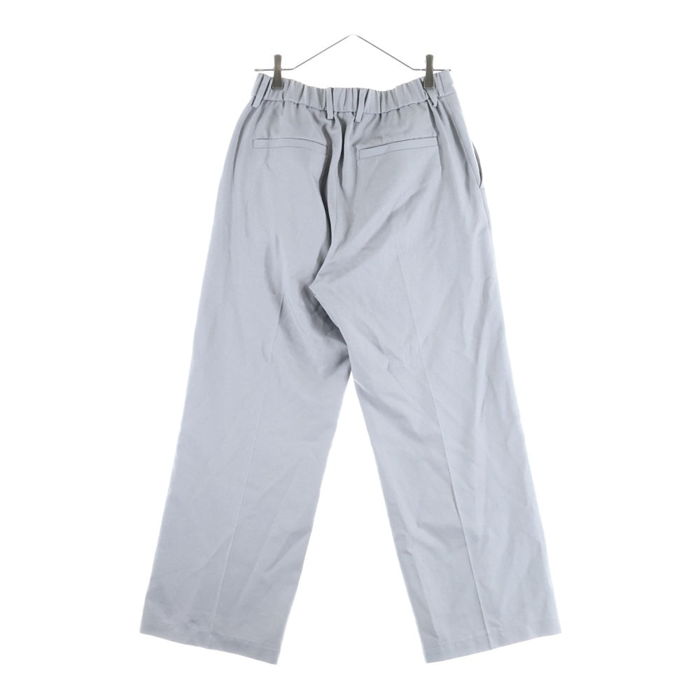 CITY TOKYO(シティ トウキョウ) リネンライク1タックストレートパンツ グレー