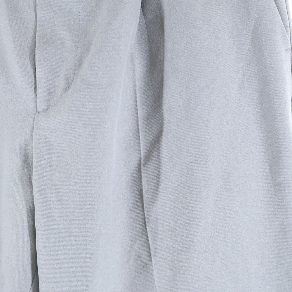 CITY TOKYO(シティ トウキョウ) リネンライク1タックストレートパンツ グレー