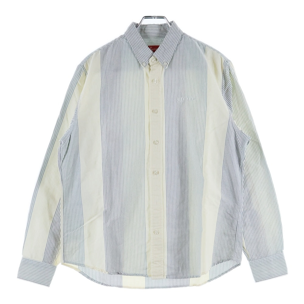 SUPREME(シュプリーム) 20SS Oxford Shirt クラシックロゴ ストライプ柄 オックスフォード 長袖 ボタンダウンシャツ マルチカラー