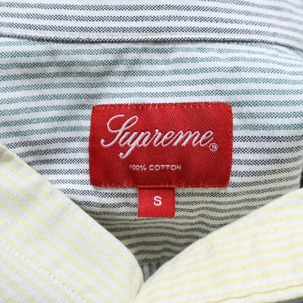 SUPREME(シュプリーム) 20SS Oxford Shirt クラシックロゴ ストライプ柄 オックスフォード 長袖 ボタンダウンシャツ マルチカラー