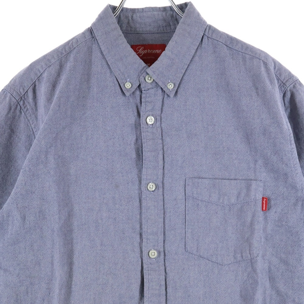 SUPREME(シュプリーム) 12SS S/S Oxford Shirt オックスフォード 半袖ボタンダウンシャツ グレー