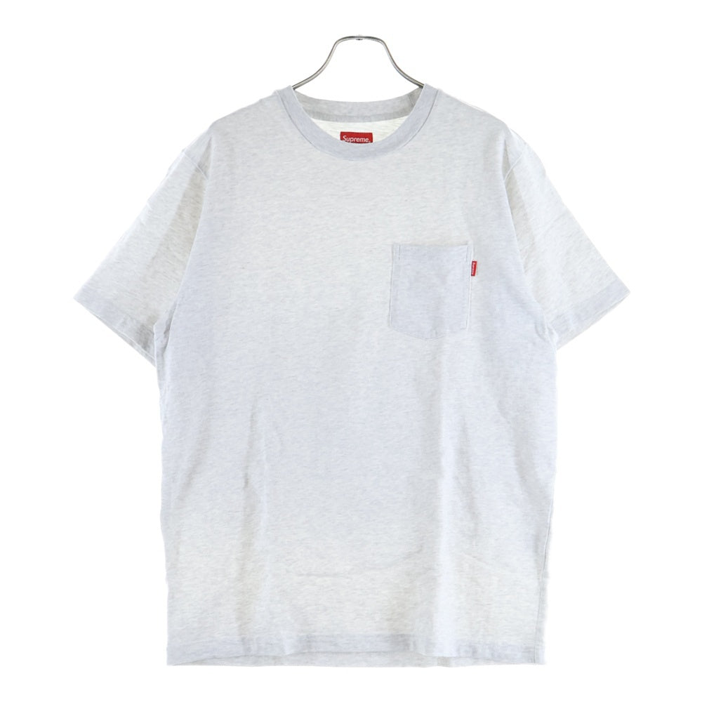 SUPREME(シュプリーム) 18SS S/S Pocket Tee ポケットTシャツ 半袖クルーネックカットソー グレー