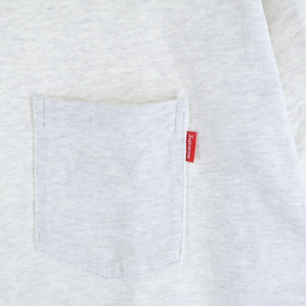 SUPREME(シュプリーム) 18SS S/S Pocket Tee ポケットTシャツ 半袖クルーネックカットソー グレー
