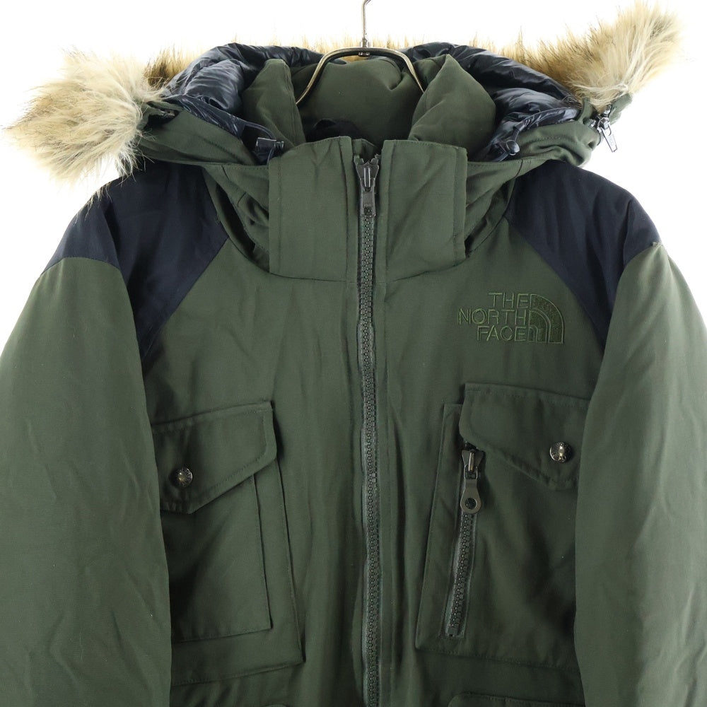 THE NORTH FACE(ザノースフェイス) HYVENT G2 BOMBER UTILITY JACKET ハイヴェント ファー付 ジップアップボンバージャケット カーキ/ブラック