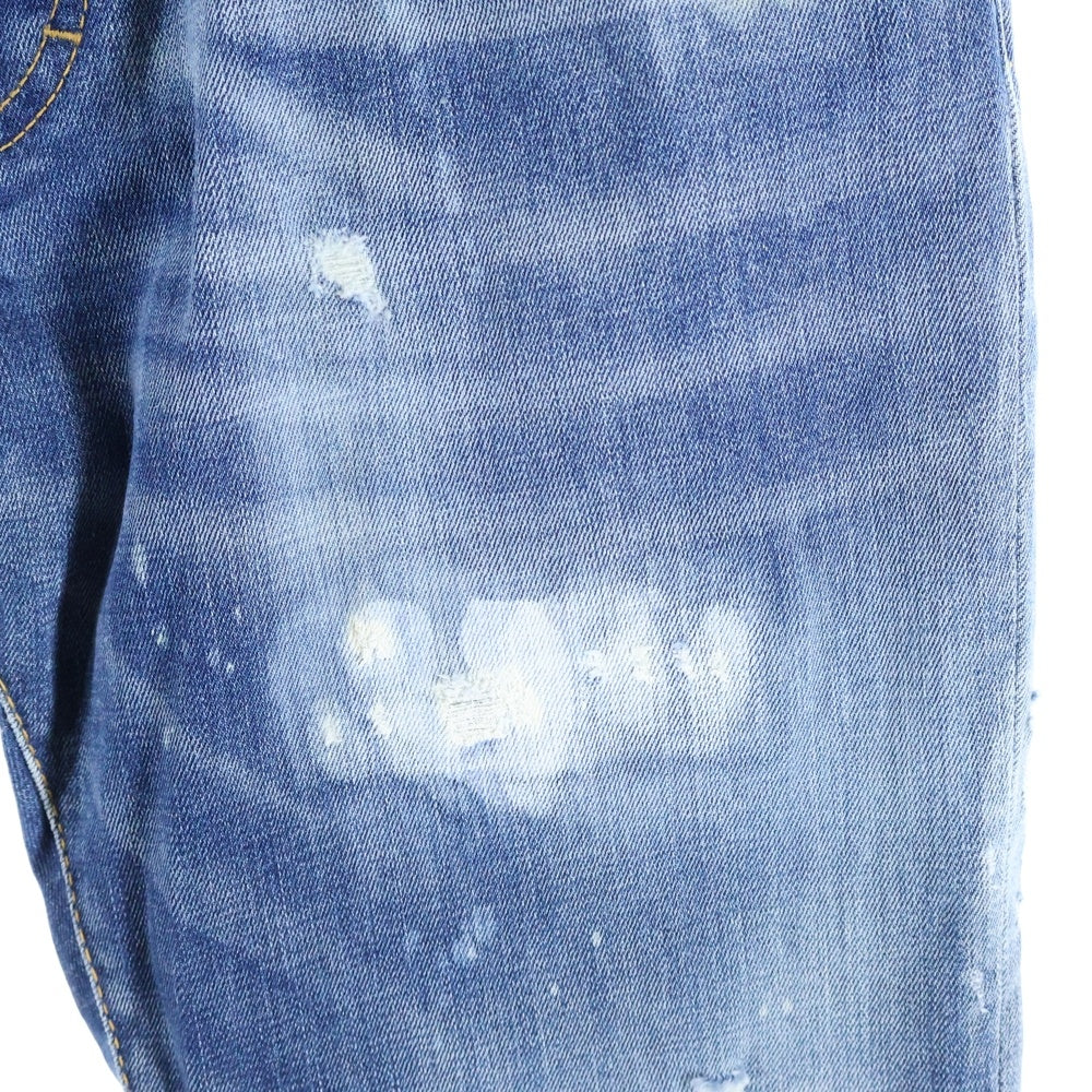 DSQUARED2(ディースクエアード) 20SS SKATER JEAN スケータージーン クラッシュ加工デニムパンツ インディゴ S71LB0720 S306664