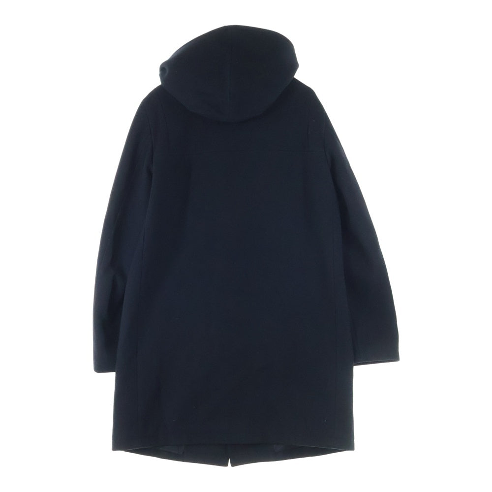 JIL SANDER(ジルサンダー) スナップボタン フーデッド メルトンウール シングルコート ジャケット ネイビー