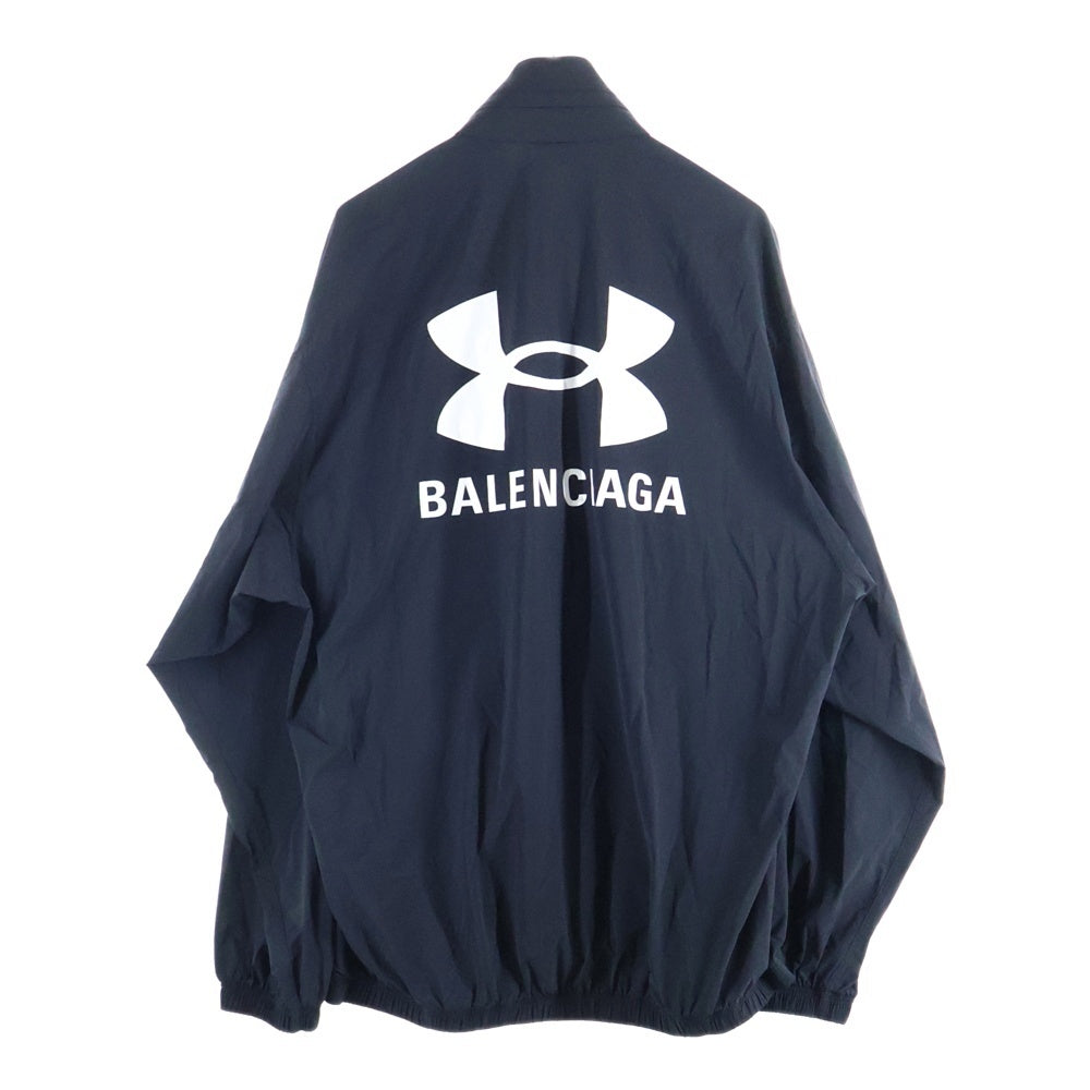 BALENCIAGA(バレンシアガ) 25SS ×UNDER ARMOUR WINDBREAKER HOODED JACKET アンダーアーマー ウインドブレーカー フーデッドジャケット ブラック 814127 TQO35