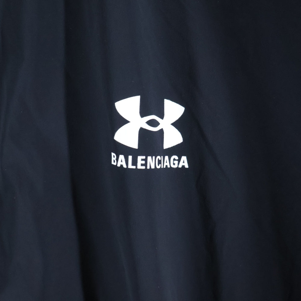 BALENCIAGA(バレンシアガ) 25SS ×UNDER ARMOUR WINDBREAKER HOODED JACKET アンダーアーマー ウインドブレーカー フーデッドジャケット ブラック 814127 TQO35
