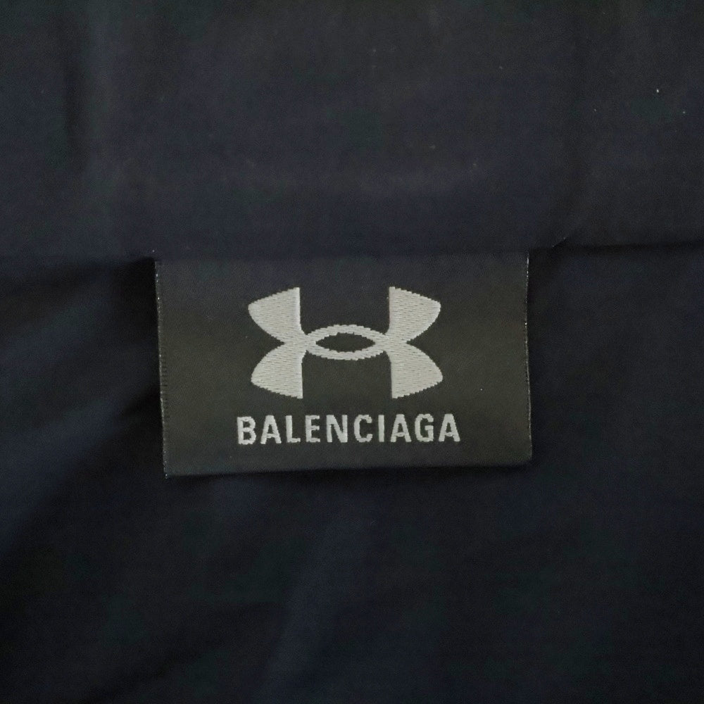 BALENCIAGA(バレンシアガ) 25SS ×UNDER ARMOUR WINDBREAKER HOODED JACKET アンダーアーマー ウインドブレーカー フーデッドジャケット ブラック 814127 TQO35