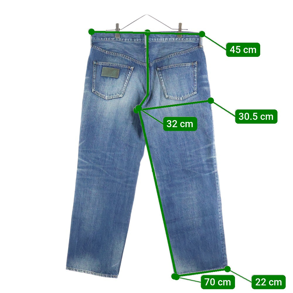 kolor(カラー) 12AW ストレートデニム パンツ インディゴ 12WCM‐P21115S