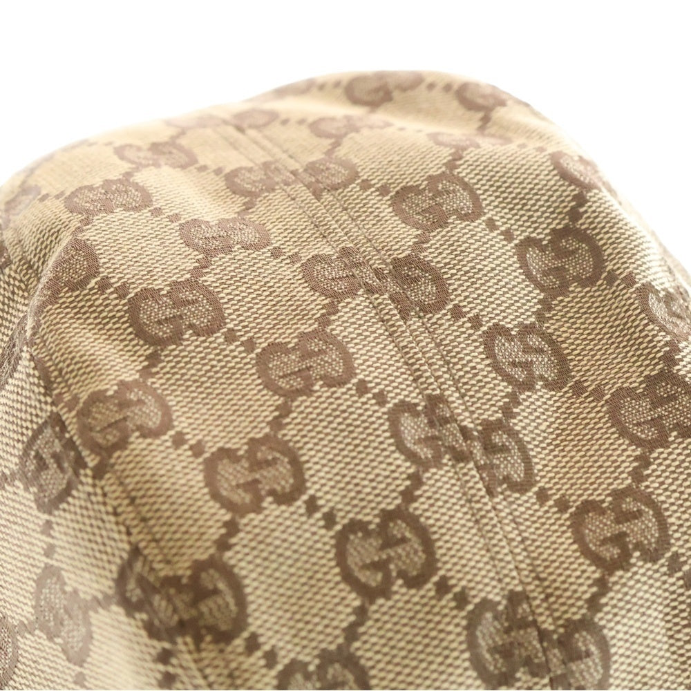 GUCCI(グッチ) GGパターン バケットハット 帽子 ベージュ