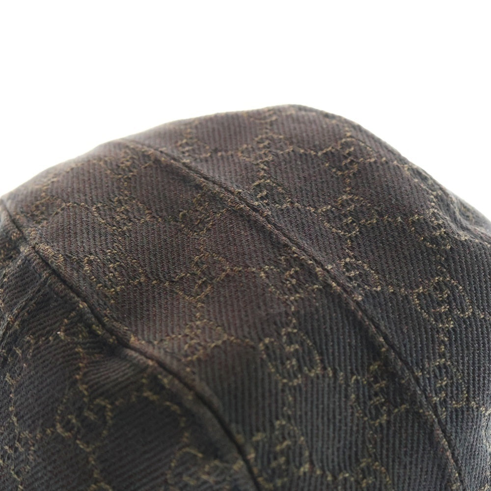 GUCCI(グッチ) GGパターン バケットハット 帽子 ブラウン