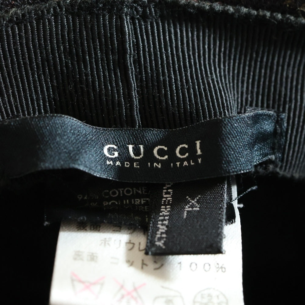 GUCCI(グッチ) GGパターン バケットハット 帽子 ブラウン