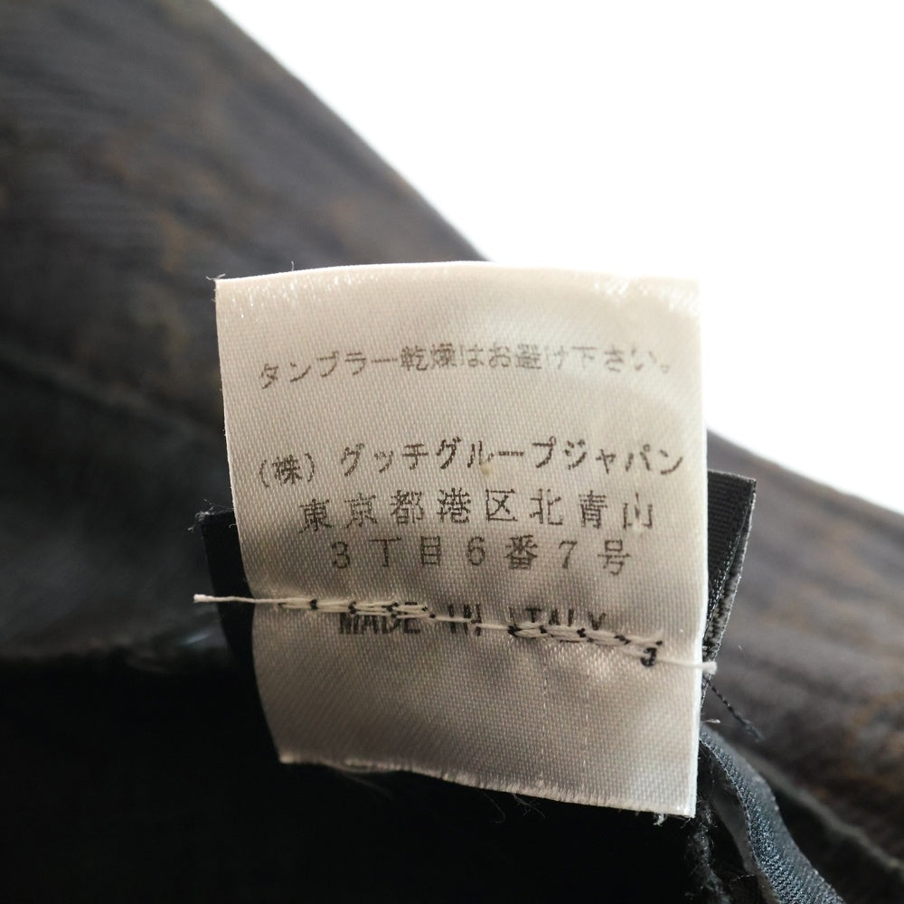 GUCCI(グッチ) GGパターン バケットハット 帽子 ブラウン