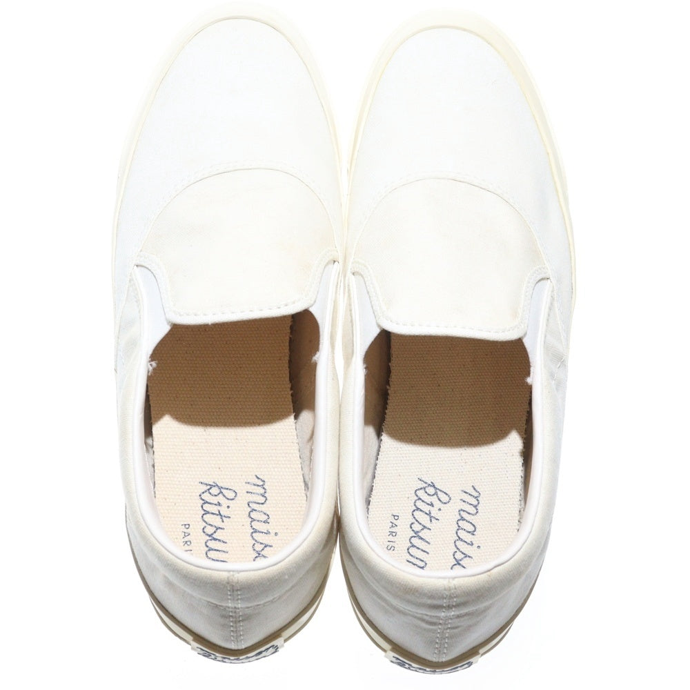 MAISON KITSUNE(メゾンキツネ) スリッポン ローカットスニーカー ホワイト