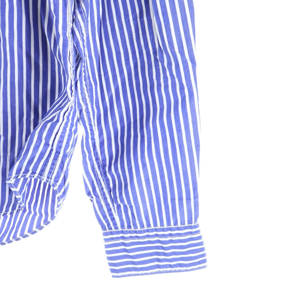COMME des GARCONS HOMME(コムデギャルソンオム) 09AW AD2009 ストライプ 長袖 シャツ ブルー HD‐B105