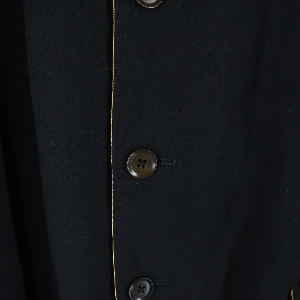 Yohji Yamamoto POUR HOMME(ヨウジヤマモト プールオム) 00AW ボールチェーン パイピング ウール 4B ジャケット ブラック HT‐J15‐116