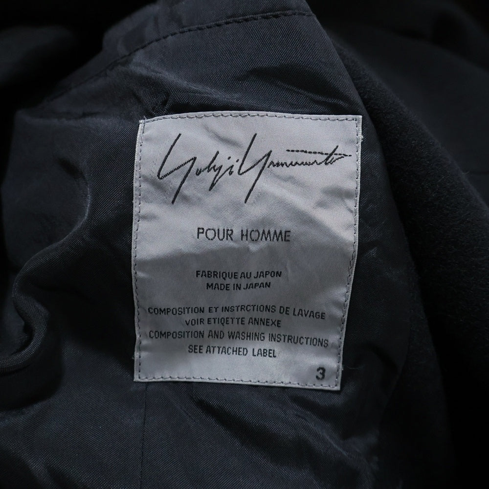 Yohji Yamamoto POUR HOMME(ヨウジヤマモト プールオム) 00AW ボールチェーン パイピング ウール 4B ジャケット ブラック HT‐J15‐116