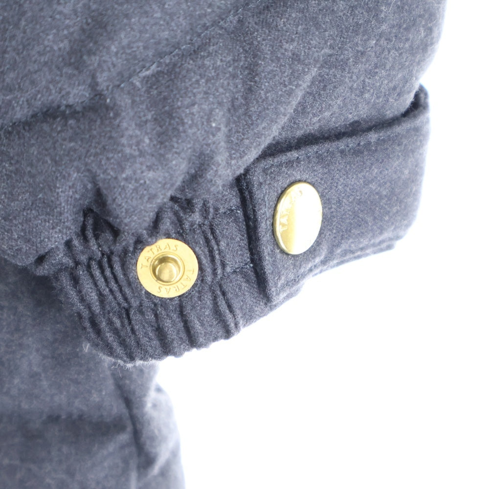 TATRAS(タトラス) 20AW CIMA チマ ファー付き アームエンブロイダリーデザイン フーデッド ジップアップ ダウンジャケット レディース グレー LTAT20A4581-D