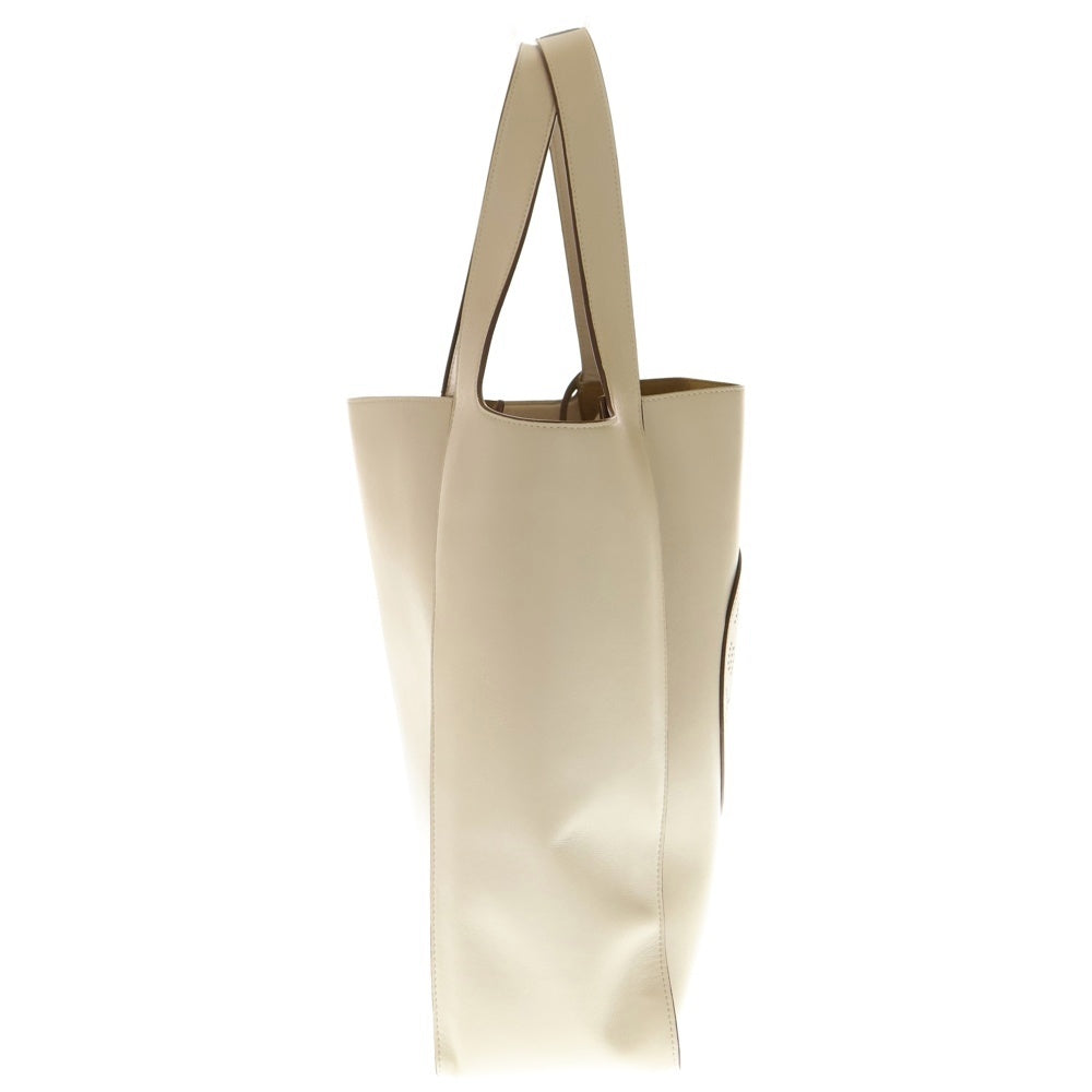 STELLA McCARTNEY(ステラマッカートニー) LOGO TOTE ロゴデザイン レザー ハンド トートバッグ ベージュ W8542