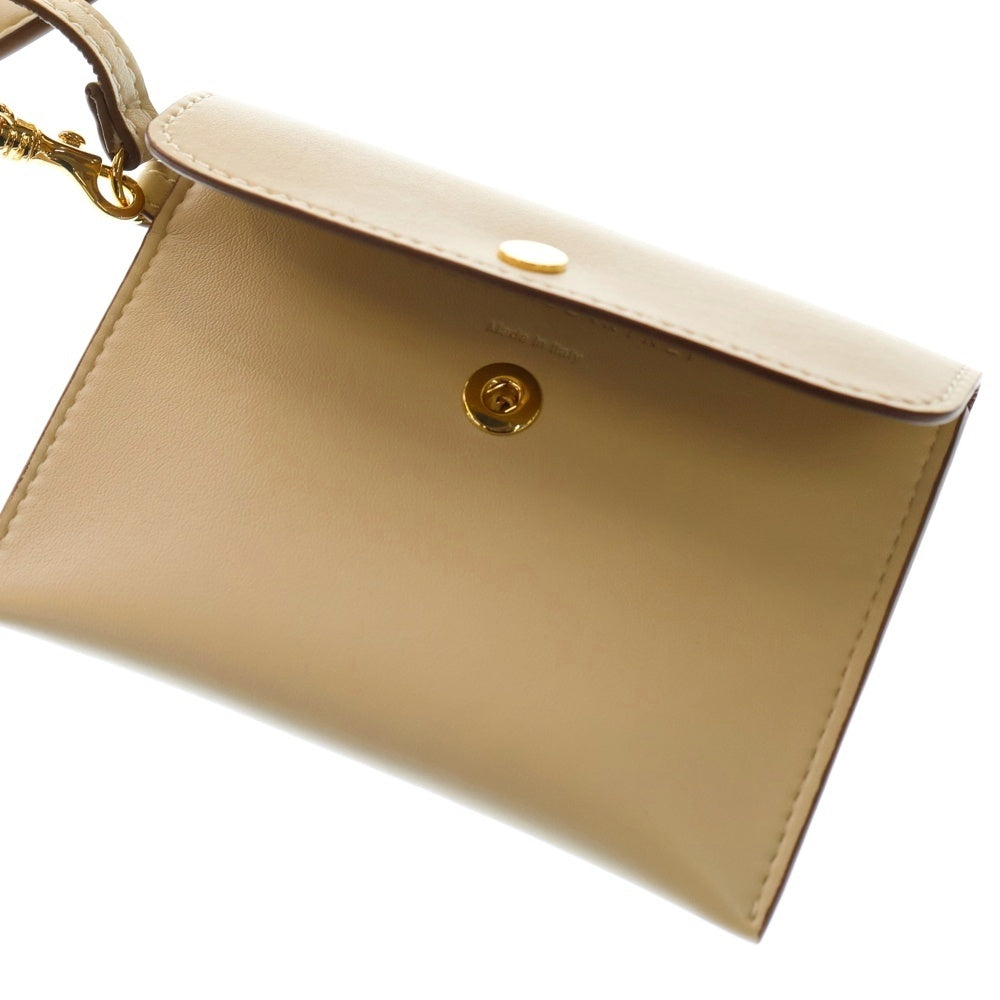 STELLA McCARTNEY(ステラマッカートニー) LOGO TOTE ロゴデザイン レザー ハンド トートバッグ ベージュ W8542