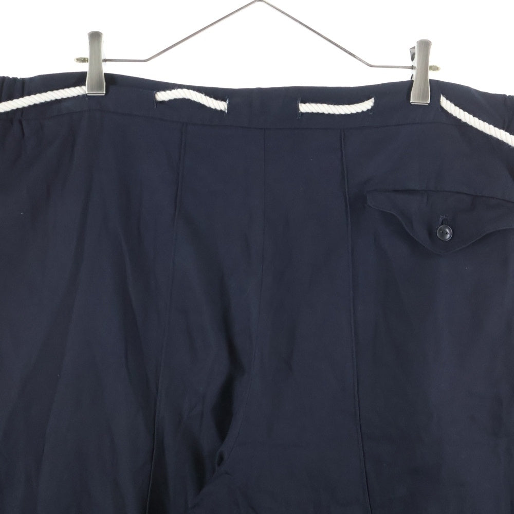 NO BRAND(ノーブランド) ORRS オールズ Sailing Trousers レーヨン混 セイリングトラウザー イージーパンツ ブラック