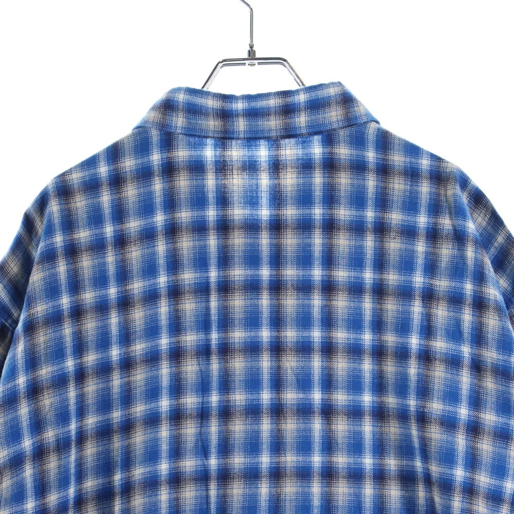 CELINE(セリーヌ) 21SS Loose Shirt In Checked Cotton チェックドコットン ルーズ長袖シャツ ブルー 2C486354M