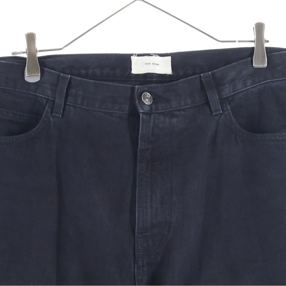 THE ROW(ザロウ) Elordi Jean Black エロルディ コットンジーンズ ワイドデニムパンツ ブラック 706-W2352