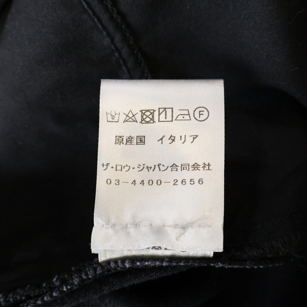 THE ROW(ザロウ) Elordi Jean Black エロルディ コットンジーンズ ワイドデニムパンツ ブラック 706-W2352