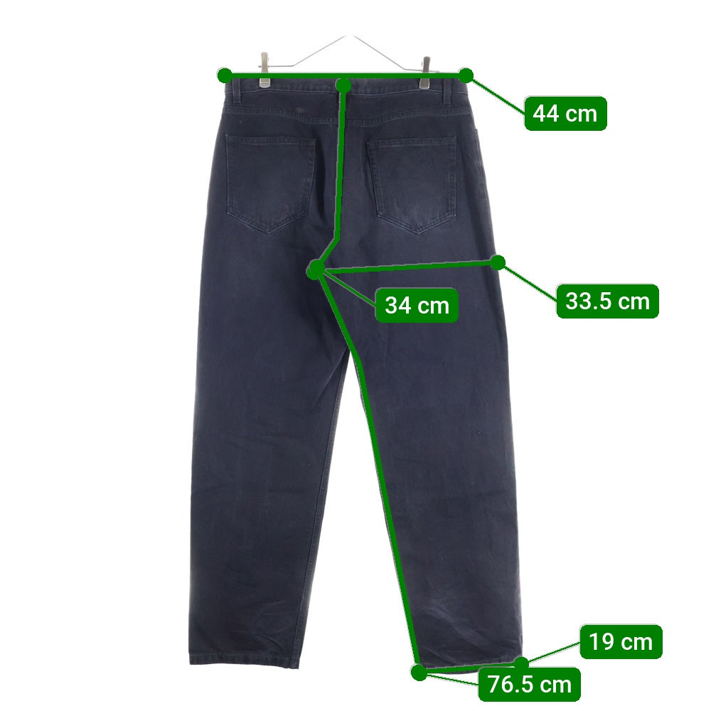 THE ROW(ザロウ) Elordi Jean Black エロルディ コットンジーンズ ワイドデニムパンツ ブラック 706-W2352