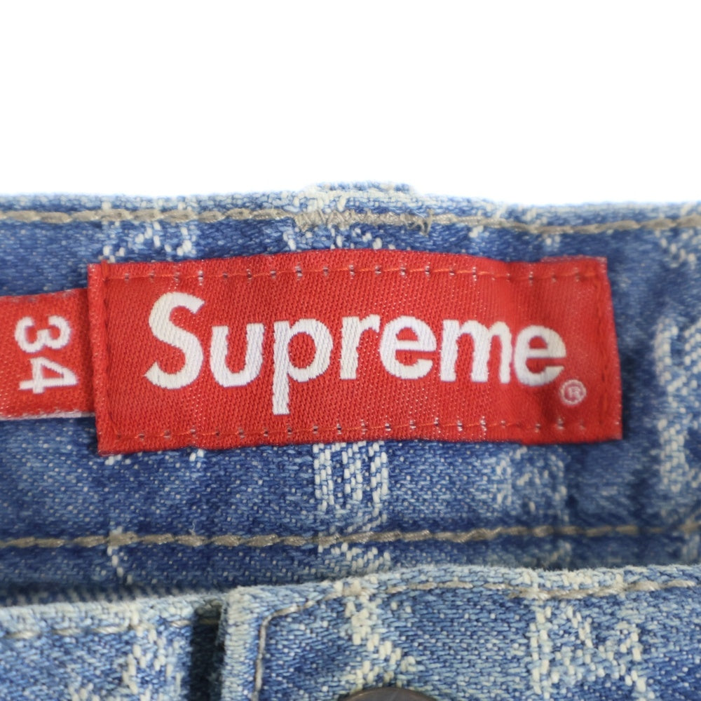 SUPREME(シュプリーム) 22AW Multi Type Jacquard Regular Jean マルチタイプ ジャガード レギュラー デニムパンツ インディゴ