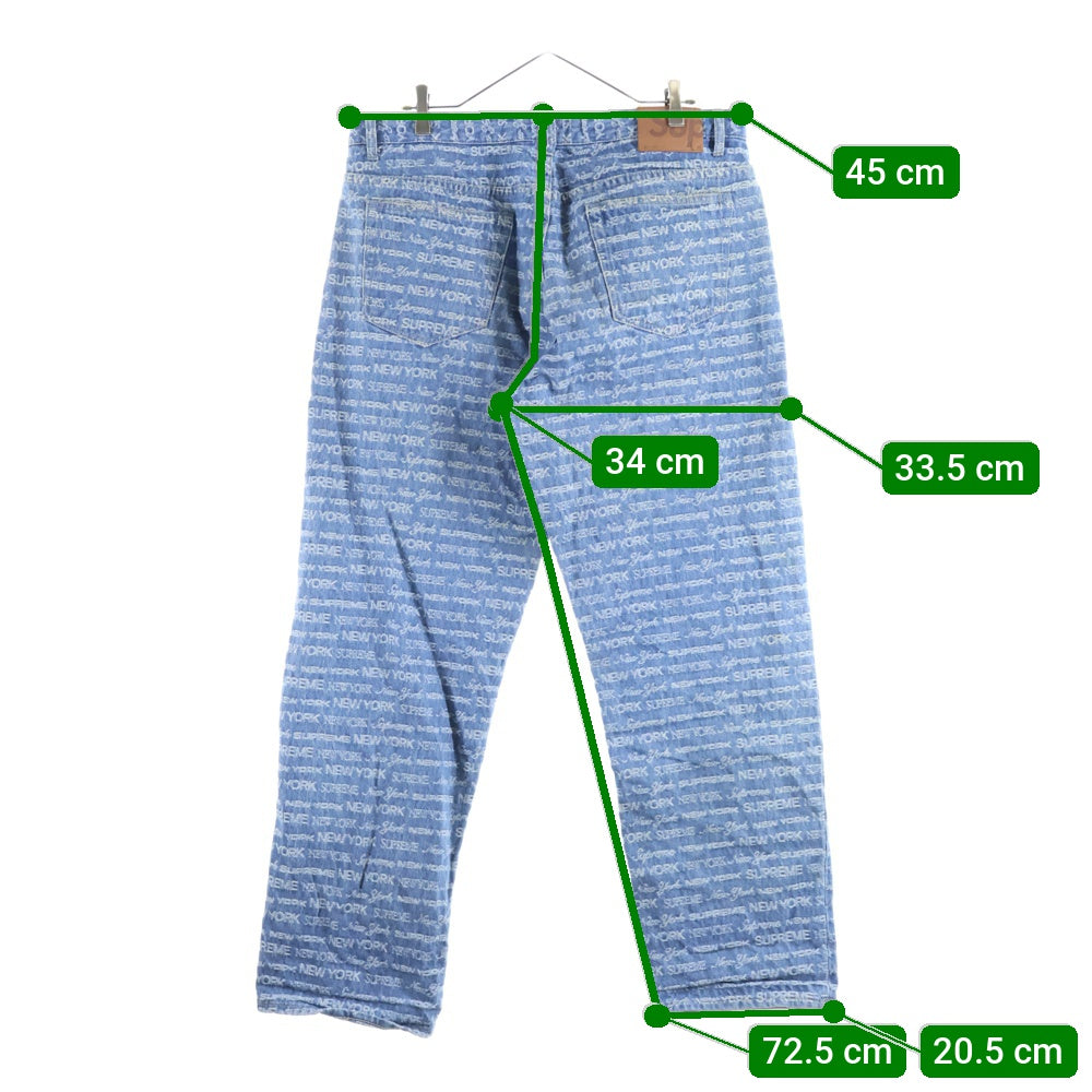 SUPREME(シュプリーム) 22AW Multi Type Jacquard Regular Jean マルチタイプ ジャガード レギュラー デニムパンツ インディゴ
