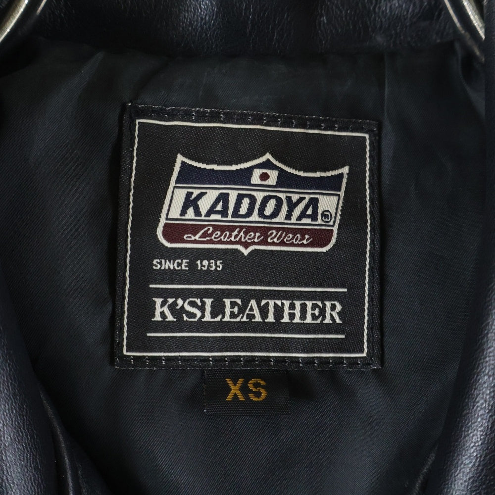 KADOYA(カドヤ) ダブルライダース ジャケット ブラック レディース LENKW4‐201