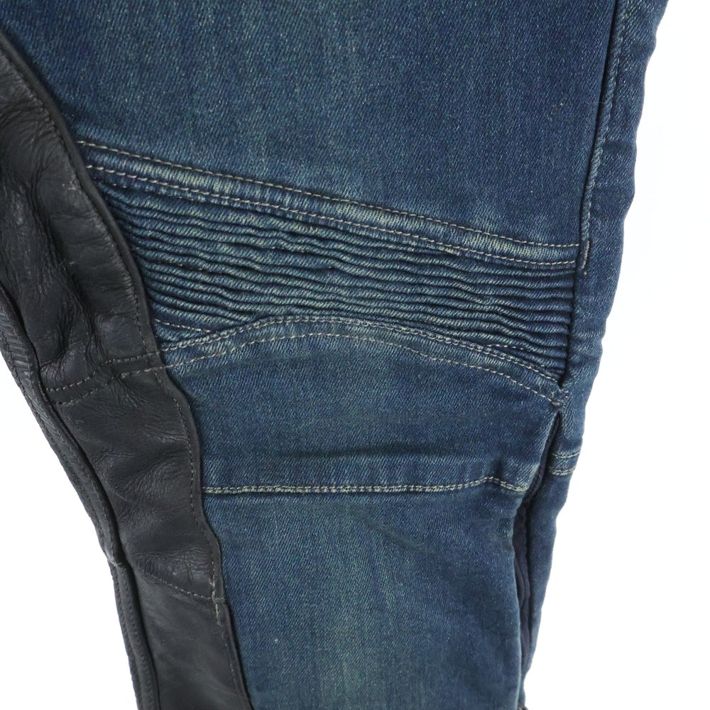 KADOYA(カドヤ) バイカー デニム パンツ インディゴ レディース