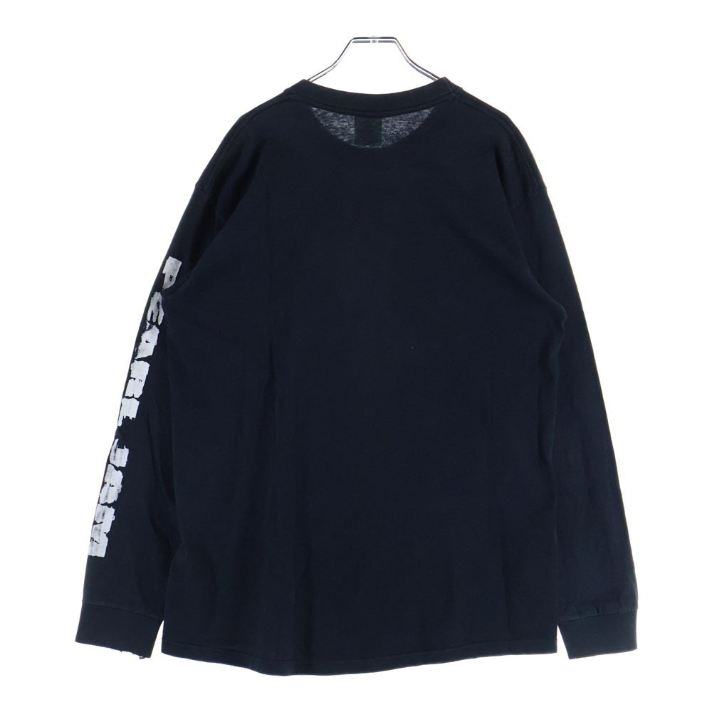 VINTAGE(ヴィンテージ) 90S VINTAGE PEARL JAM ALIVE BELTON ヴィンテージ USA製 パールジャム アライヴ フロントプリント 長袖Tシャツ カットソー ブラック