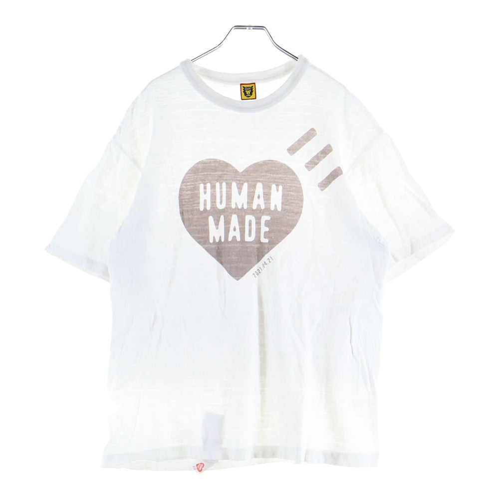 HUMAN MADE(ヒューマンメイド) DAILY S/S T-SHIRT デイリー フロントプリント 半袖Tシャツ カットソー ホワイト